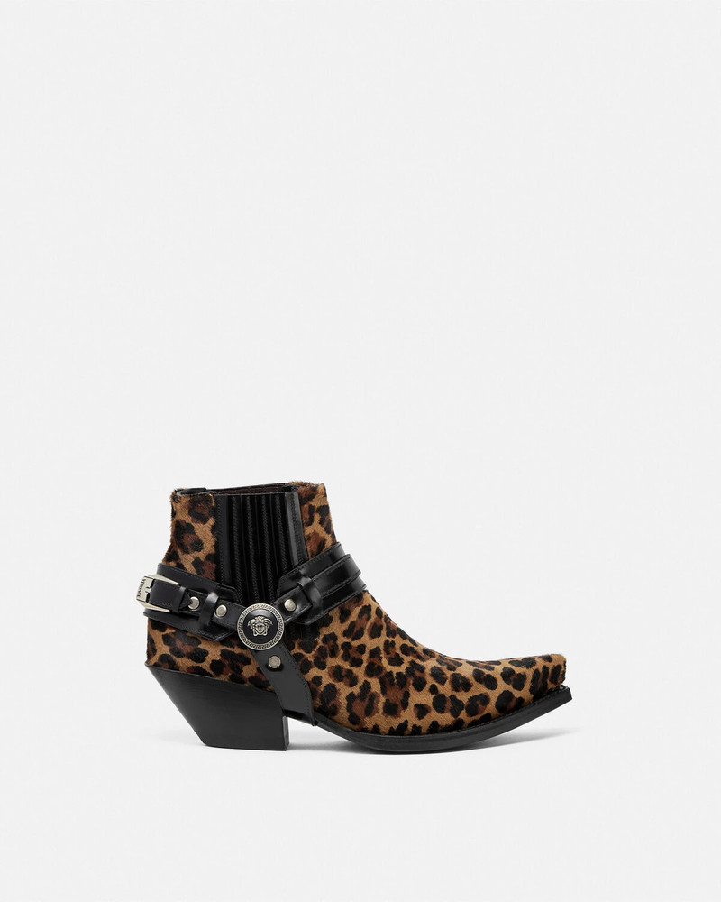 Leopard Texano Ankle Boots 50 mm - 1