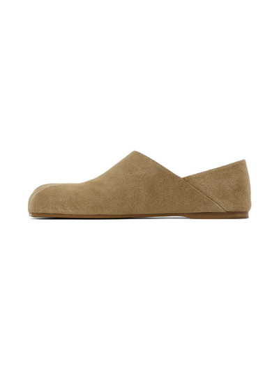 JW Anderson Beige Paw Loafers outlook