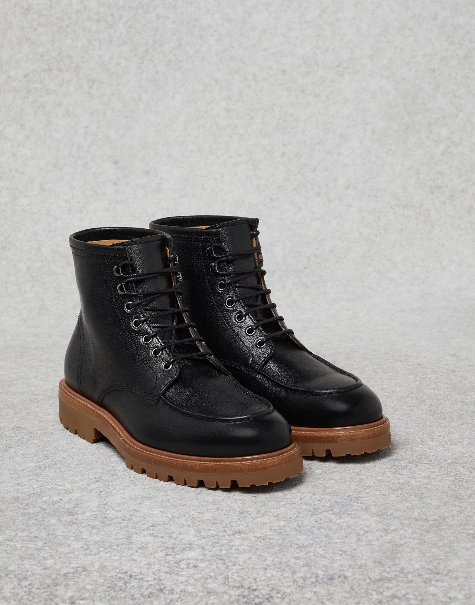 Texture calfskin boots - 2