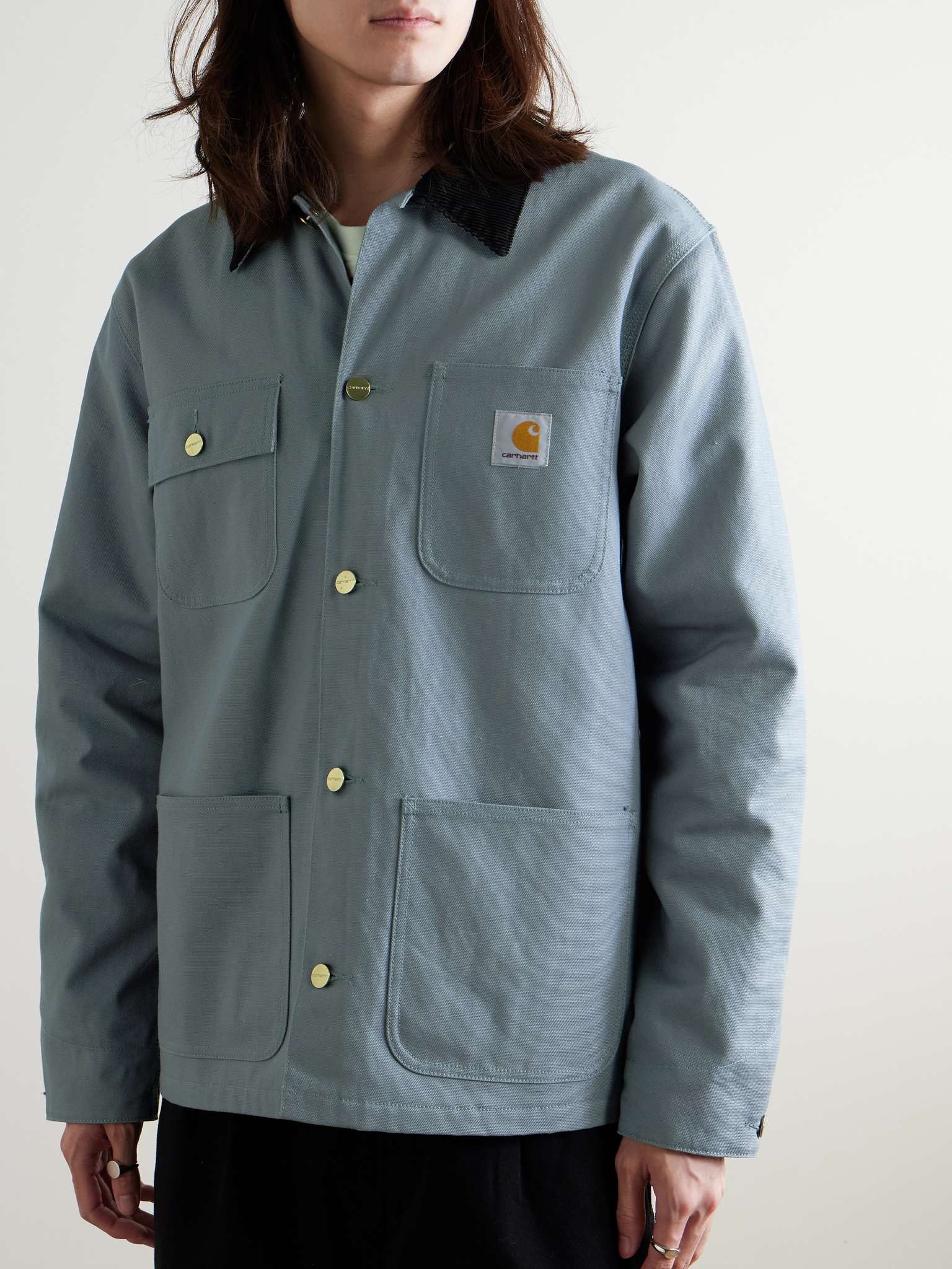 Michigan Corduroy-Trimmed Organic Cotton-Canvas Chore Jacket - 4