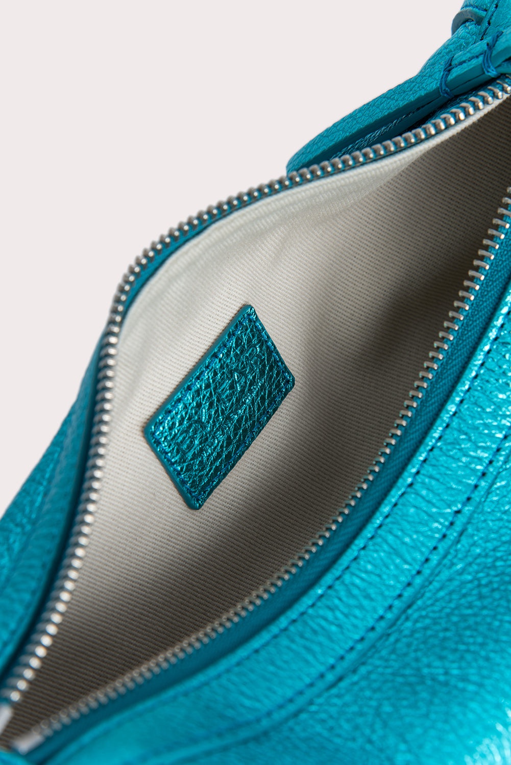 Mini Amira Aqua Metallic Grain Leather - 6