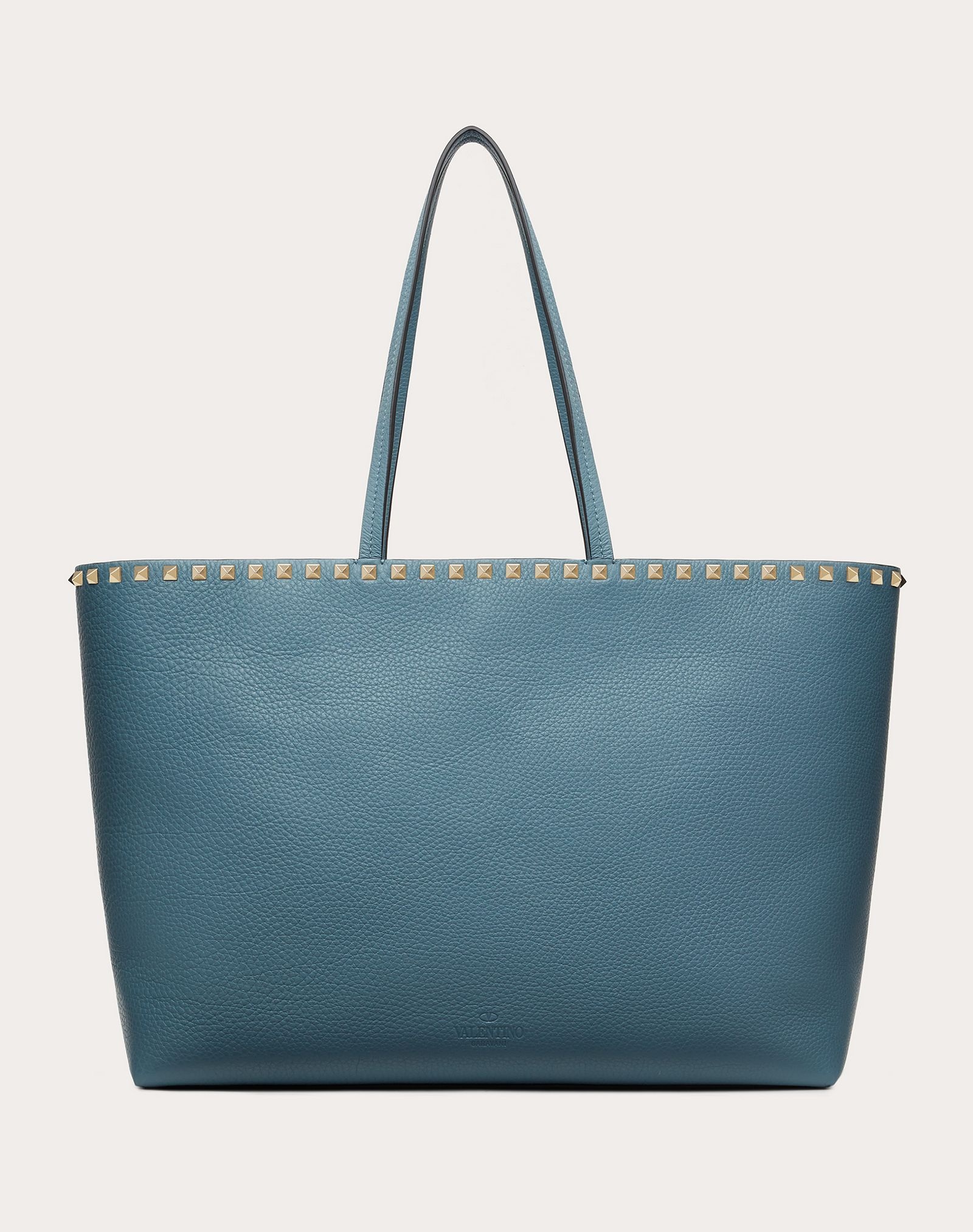 Rockstud Grainy Calfskin Tote Bag - 3