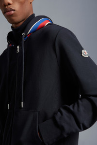 MONCLER ロコハッチシッフアッフフティ 8G0000589ATP 999 Moncler Logo Zip-Up Hoodie | REVERSIBLE