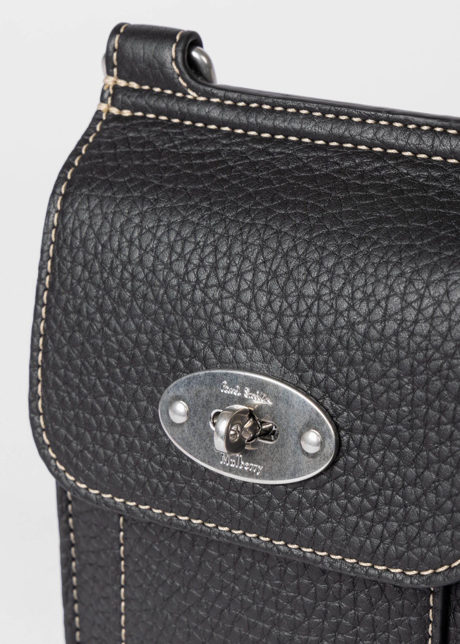 Mulberry x Paul Smith - Black Mini Antony Bag - 5