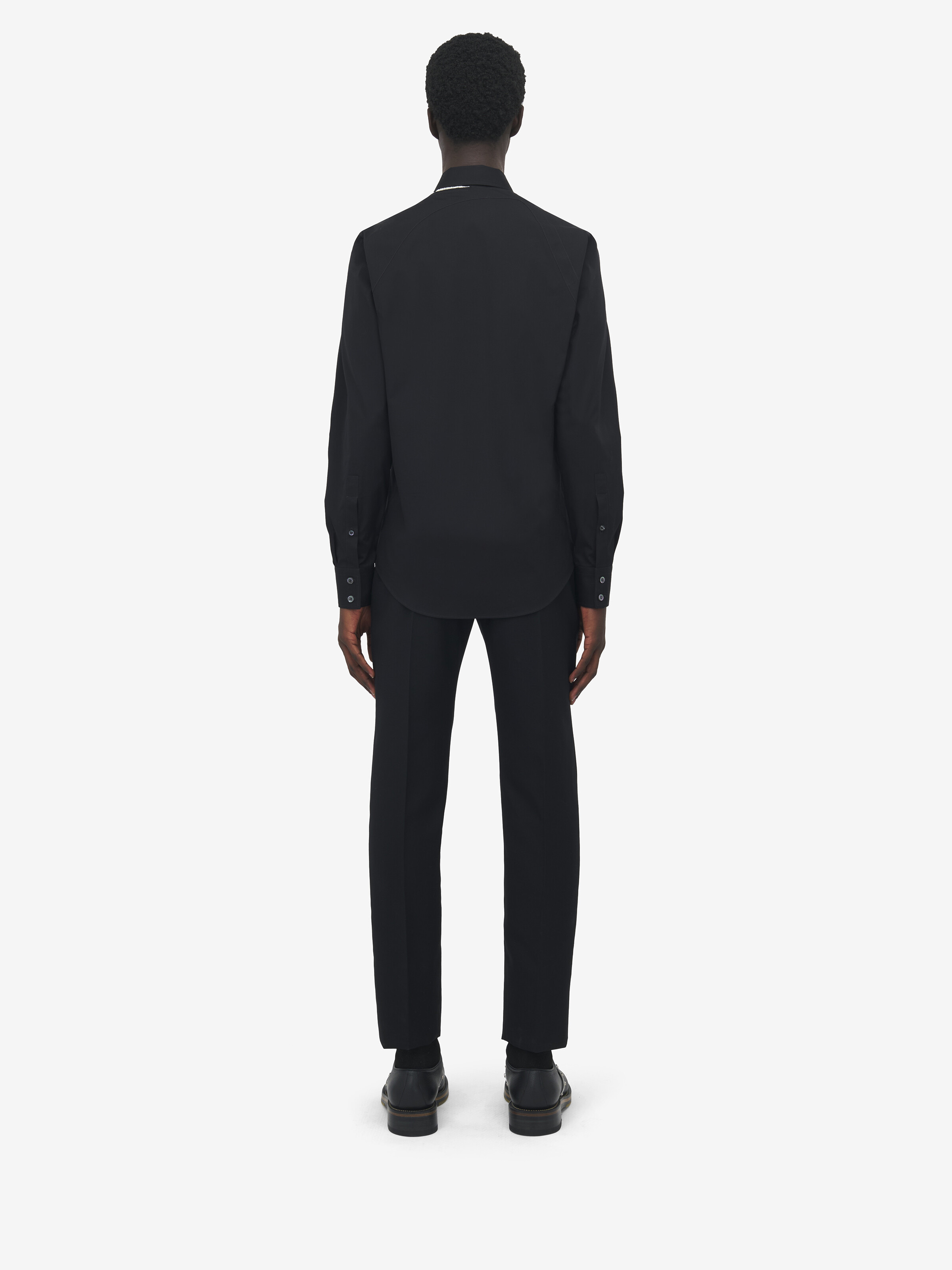Raw Edge Canvas Harness Shirt - 4