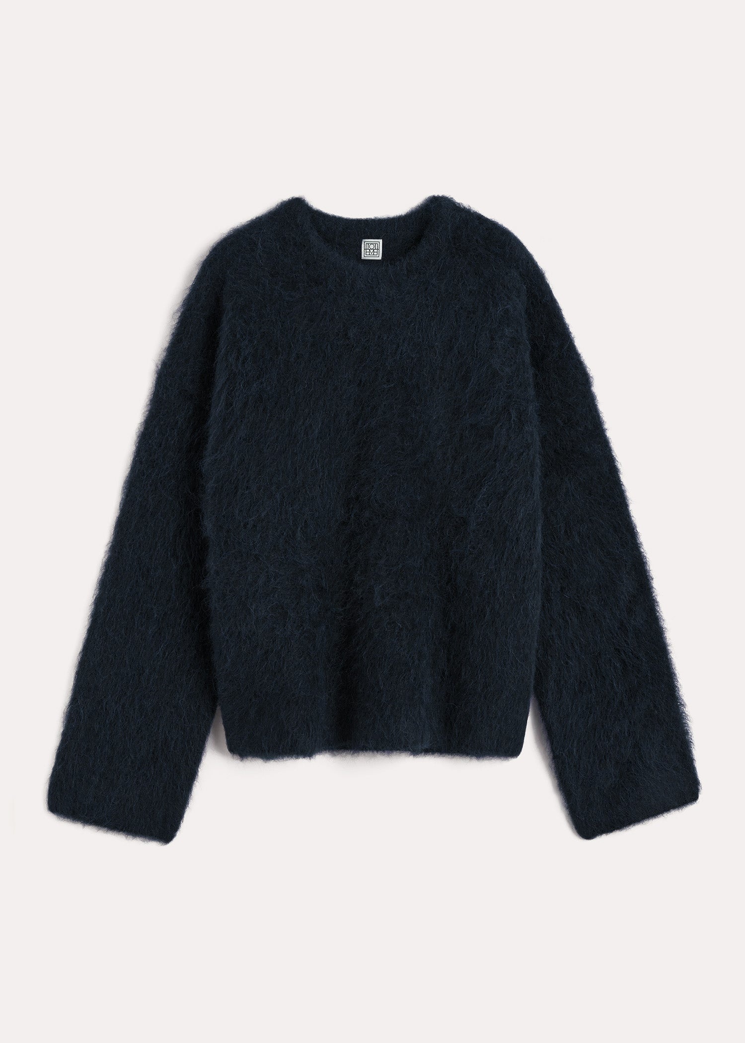 Monogram knit top dark grey melange – TOTEME