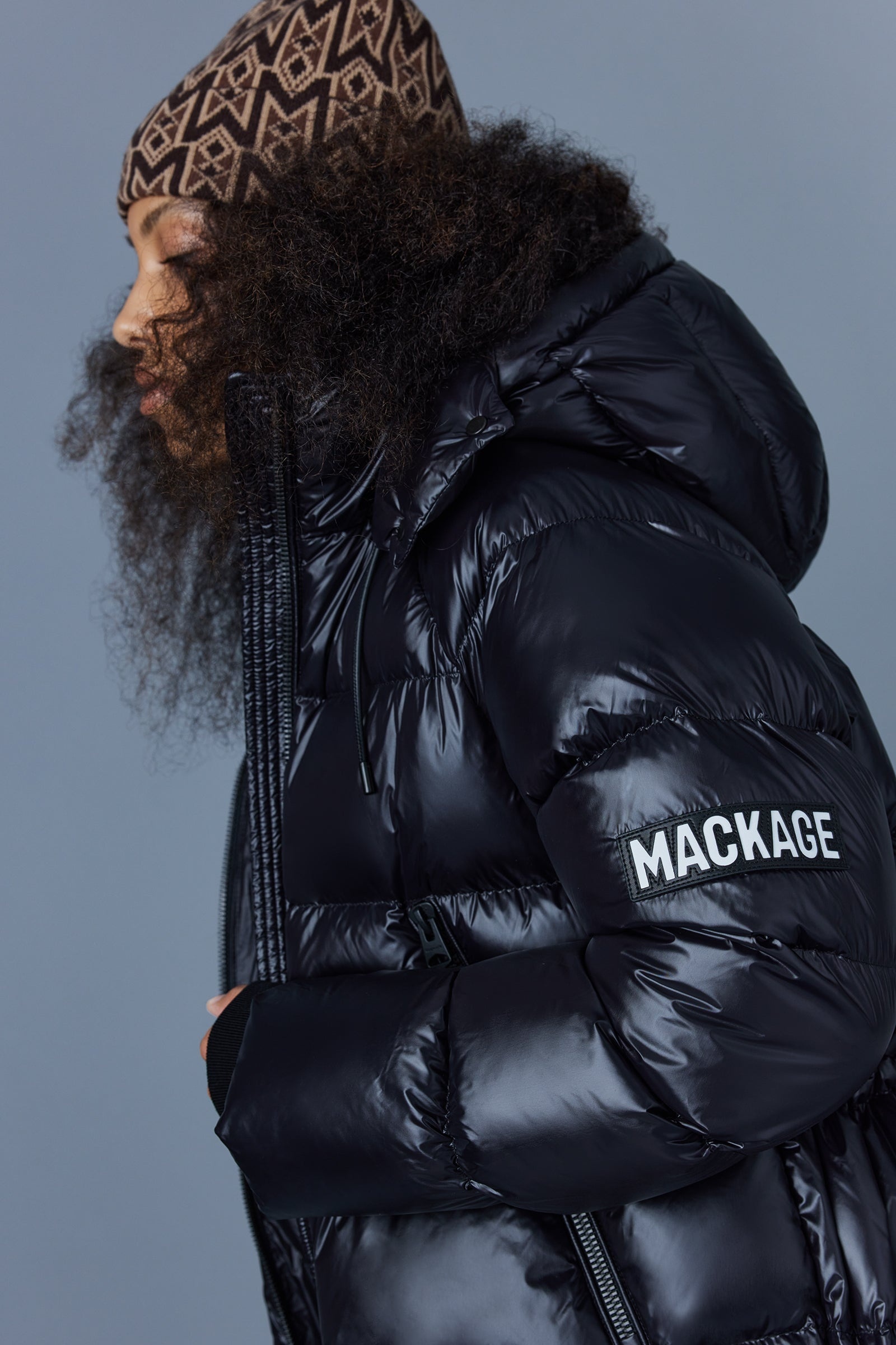 EDANA down puffer jacket with removable hood - 5