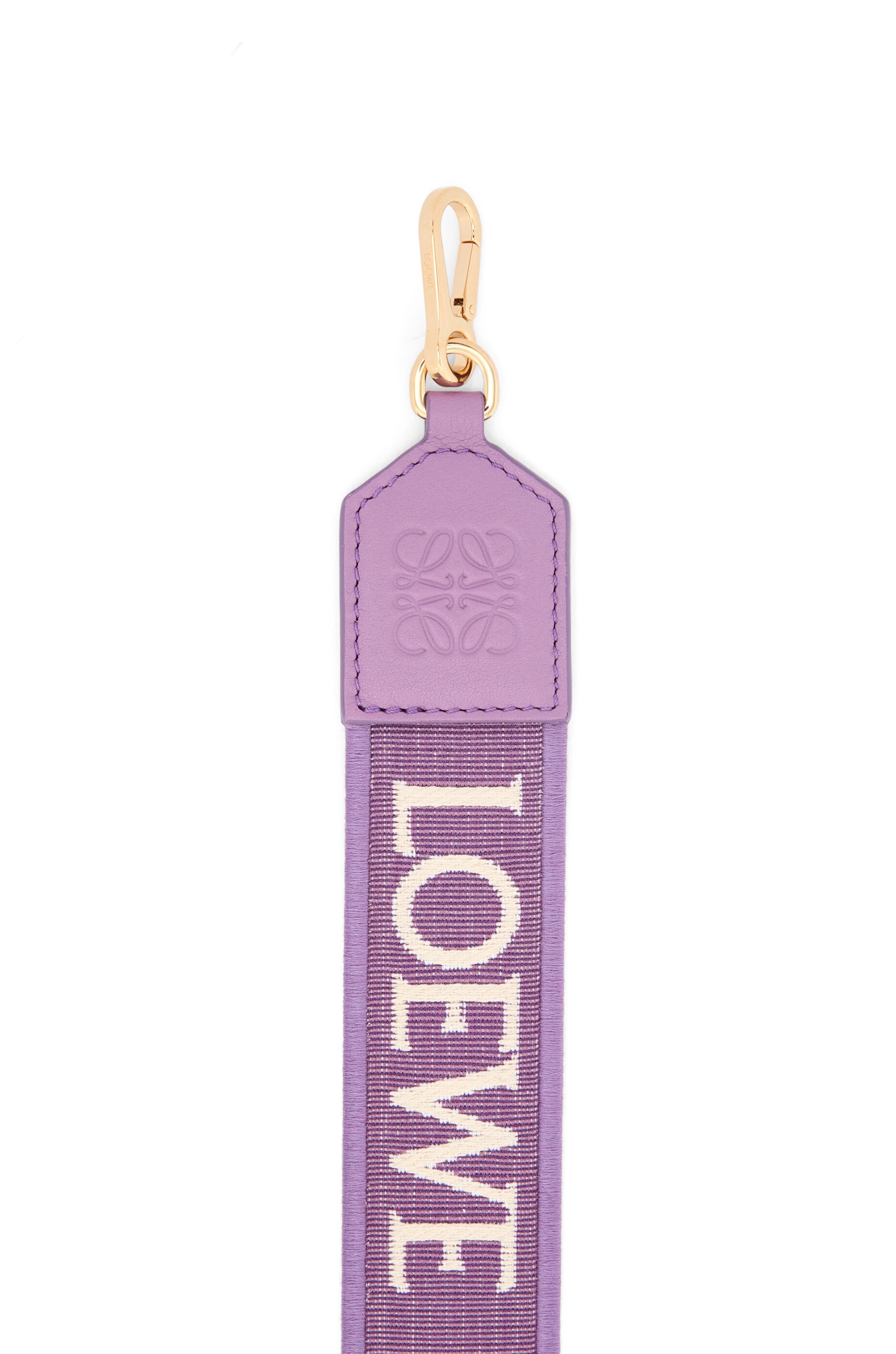 Anagram strap in jacquard and calfskin - 3