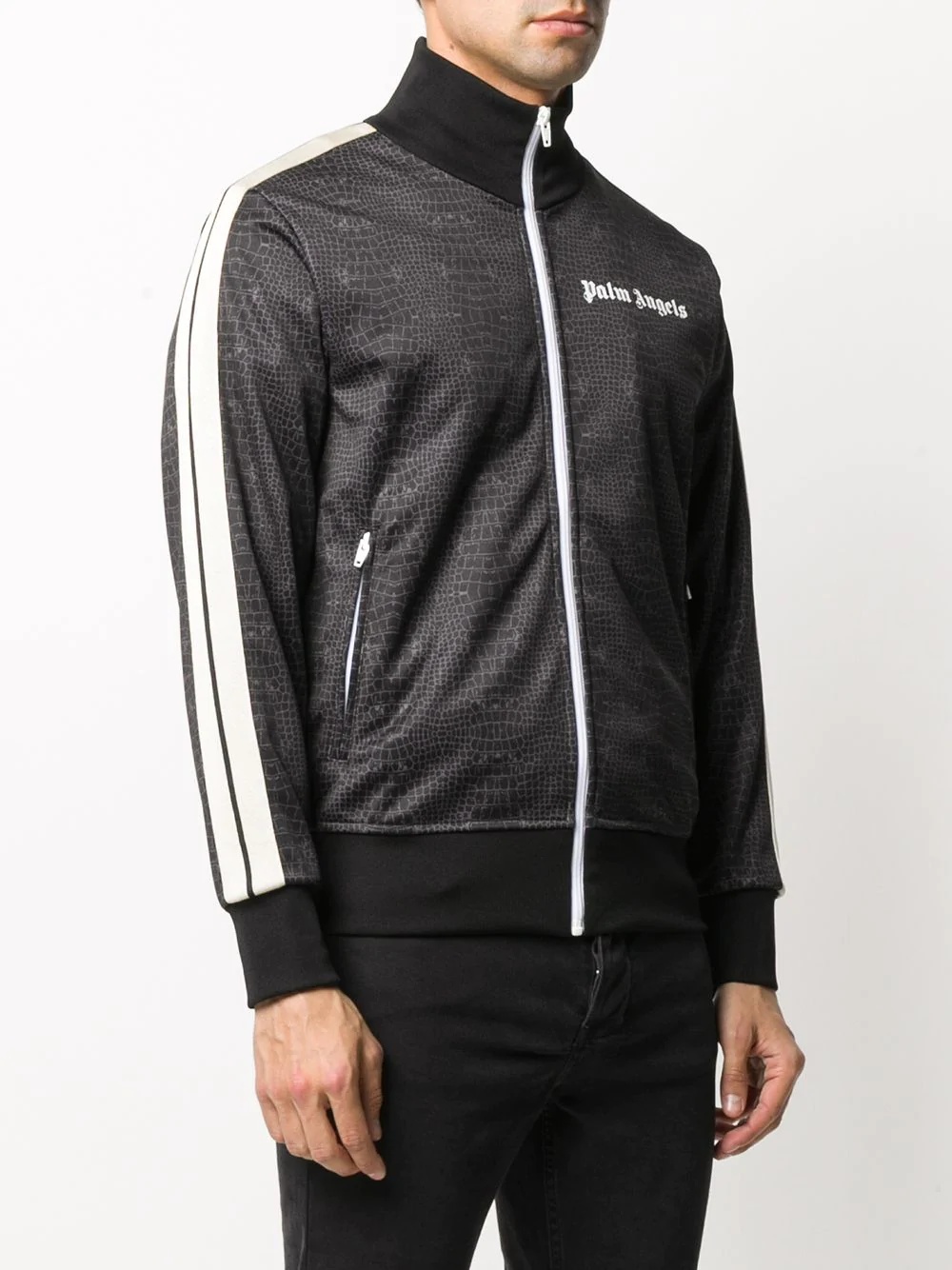 crocodile-print track jacket - 3