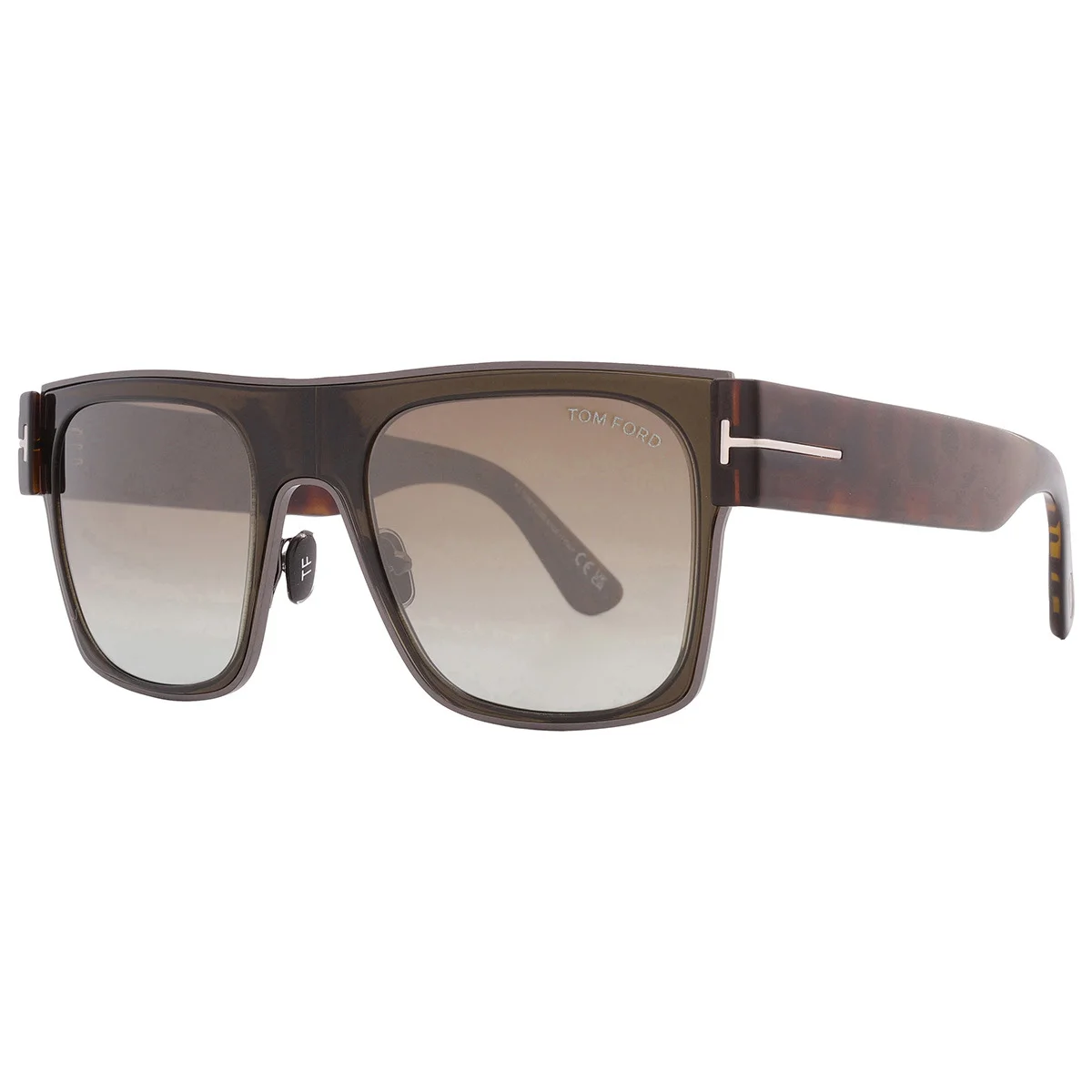 Tom Ford Edwin Brown Gradient Browline Men's Sunglasses FT1073 51G 54 - 1