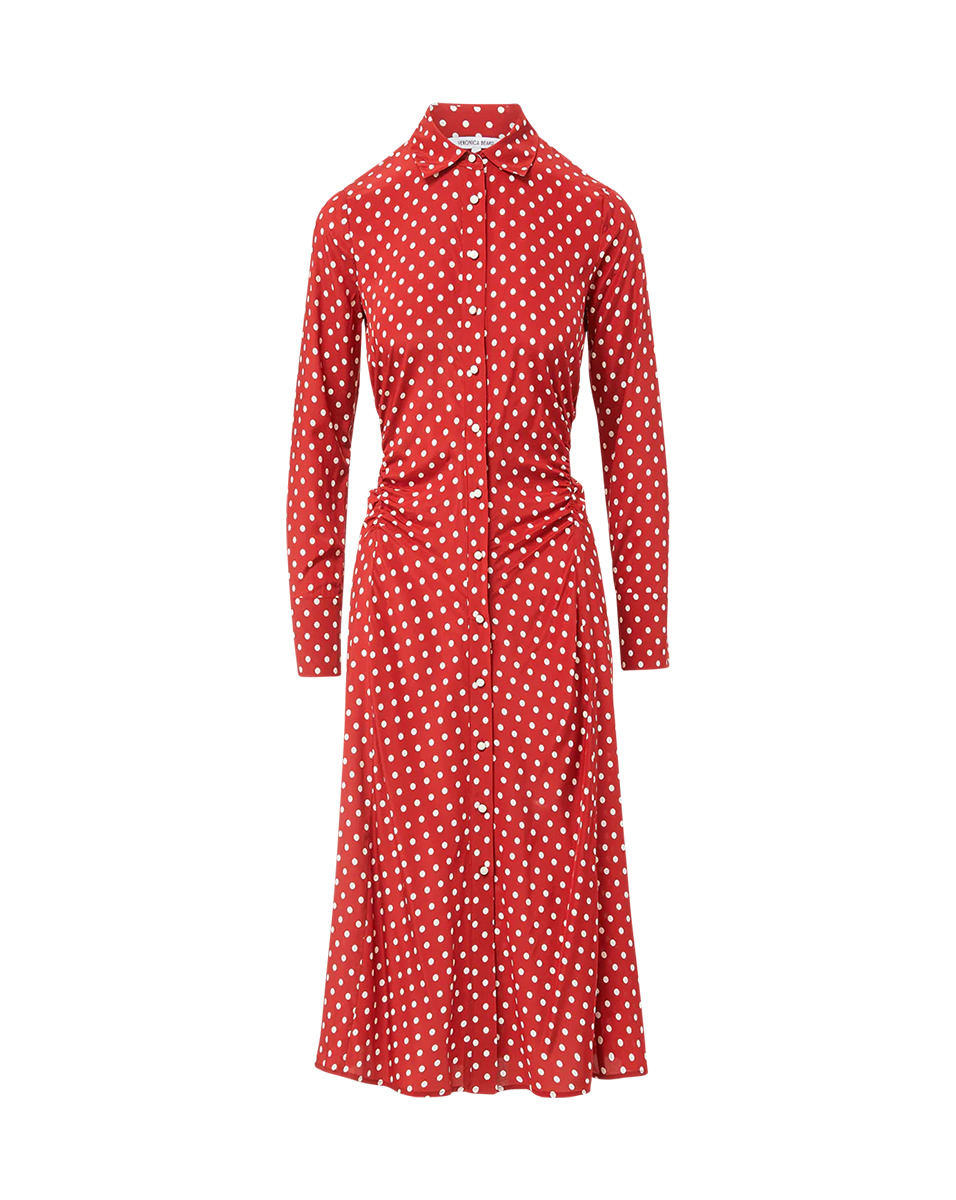 VERONICA BEARD LEX POLKA-DOT DRESS | REVERSIBLE
