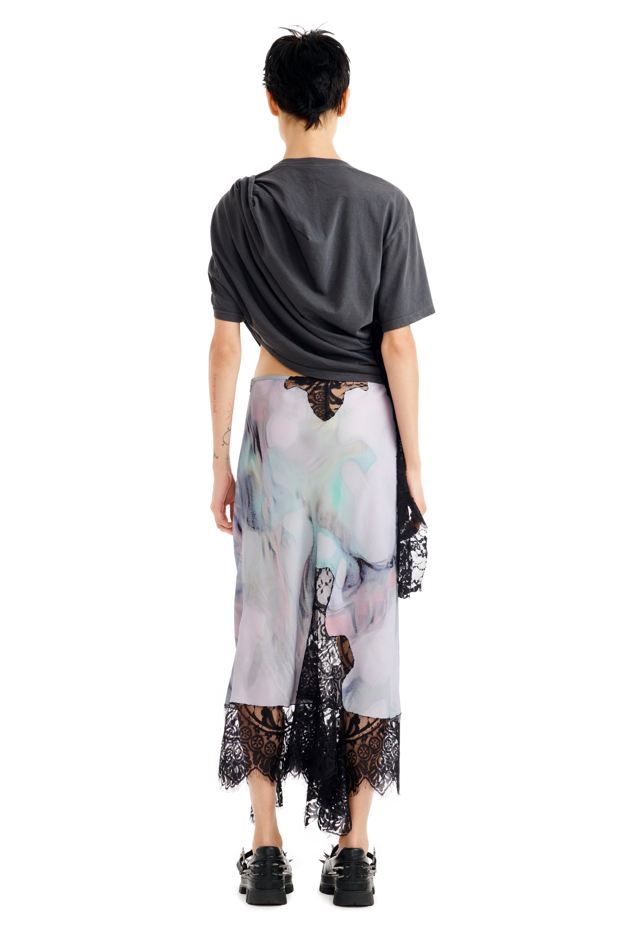 OIL MOLD HISS SKIRT - 5