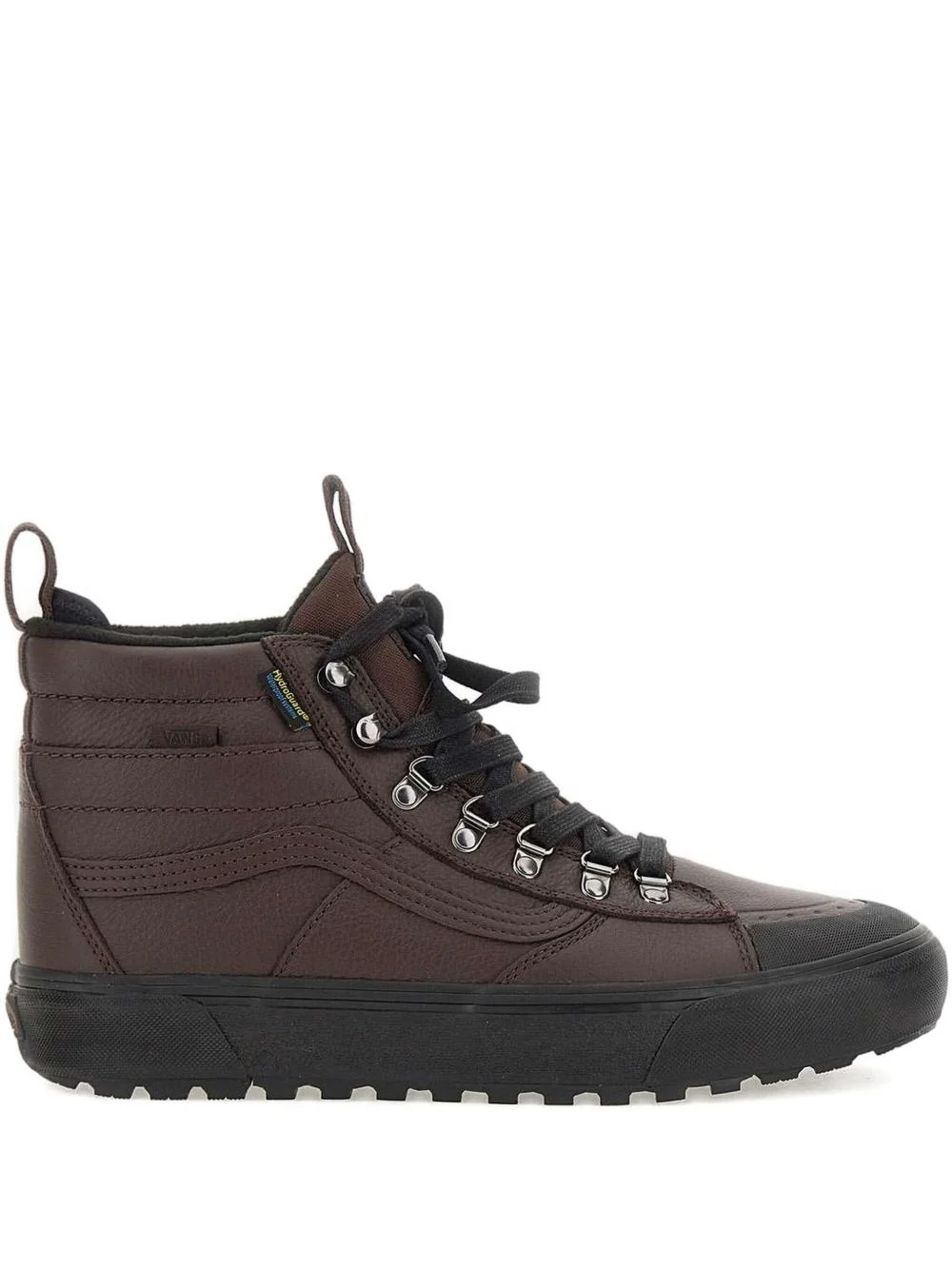 leather high-top sneakers - 1