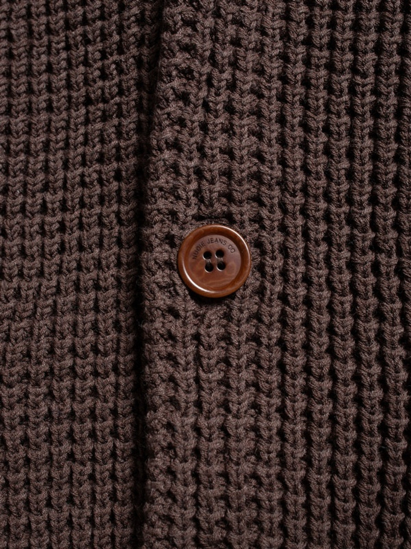 Kent Pineapple Cardigan Brownmelange 5