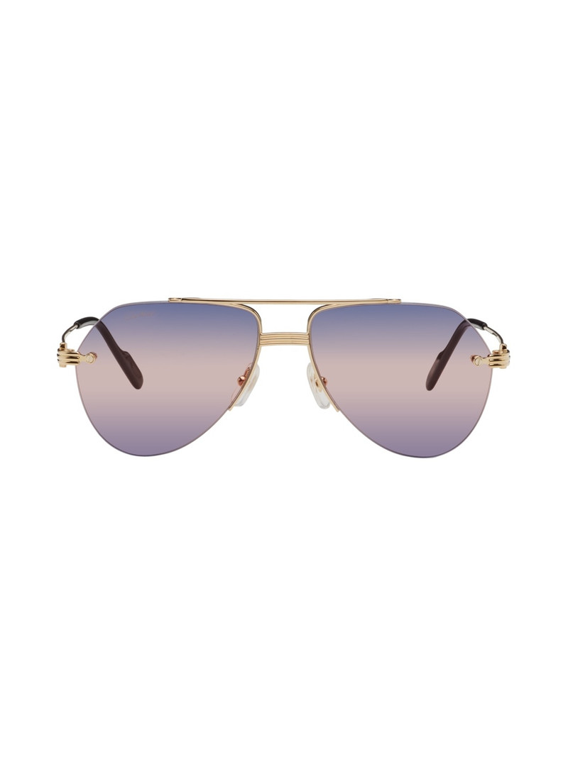 Gold 'Première de Cartier' Sunglasses 1