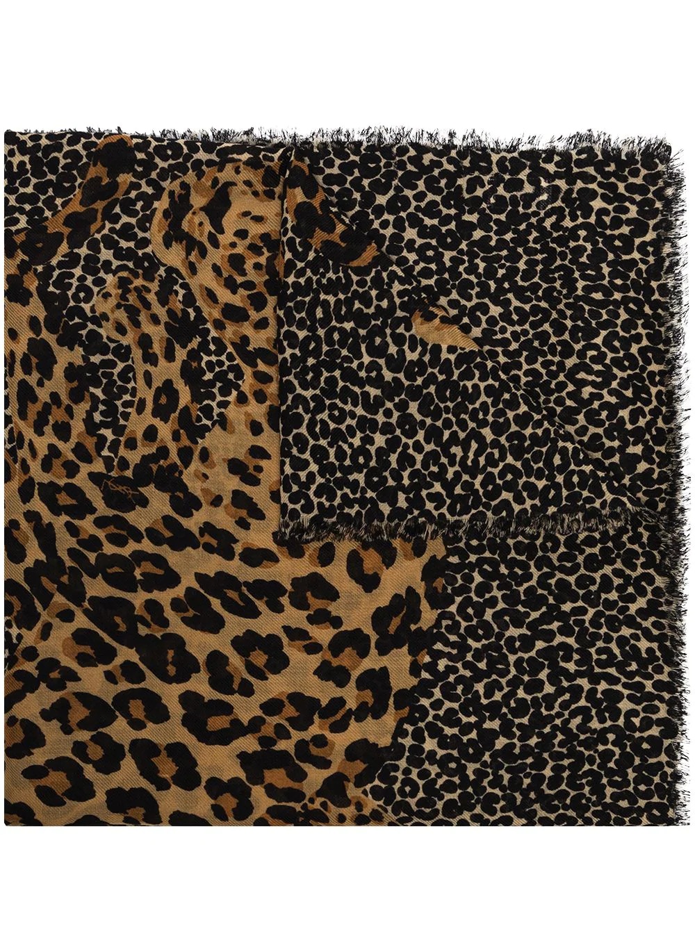 leopard-print scarf - 1