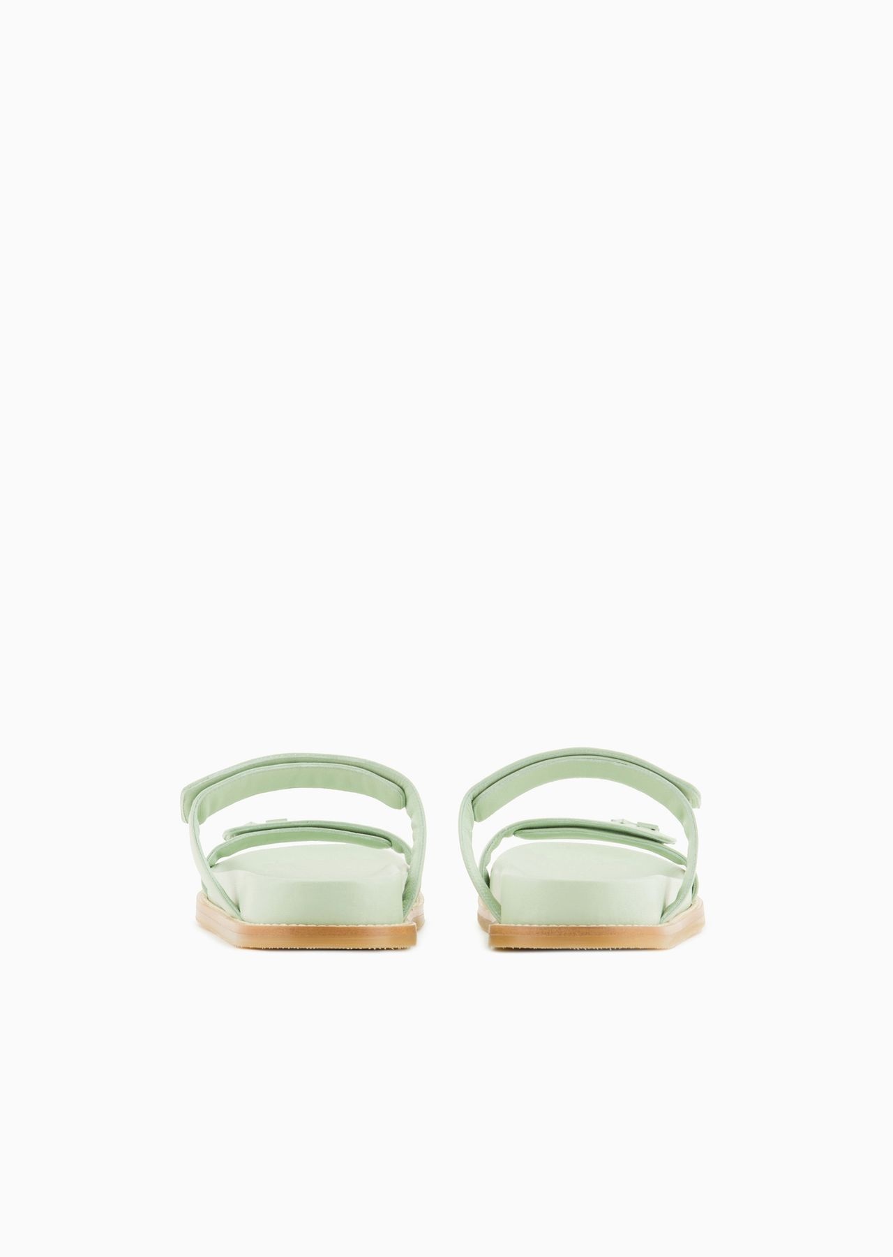 Double-band sandals in nappa leather with EA logo - 4