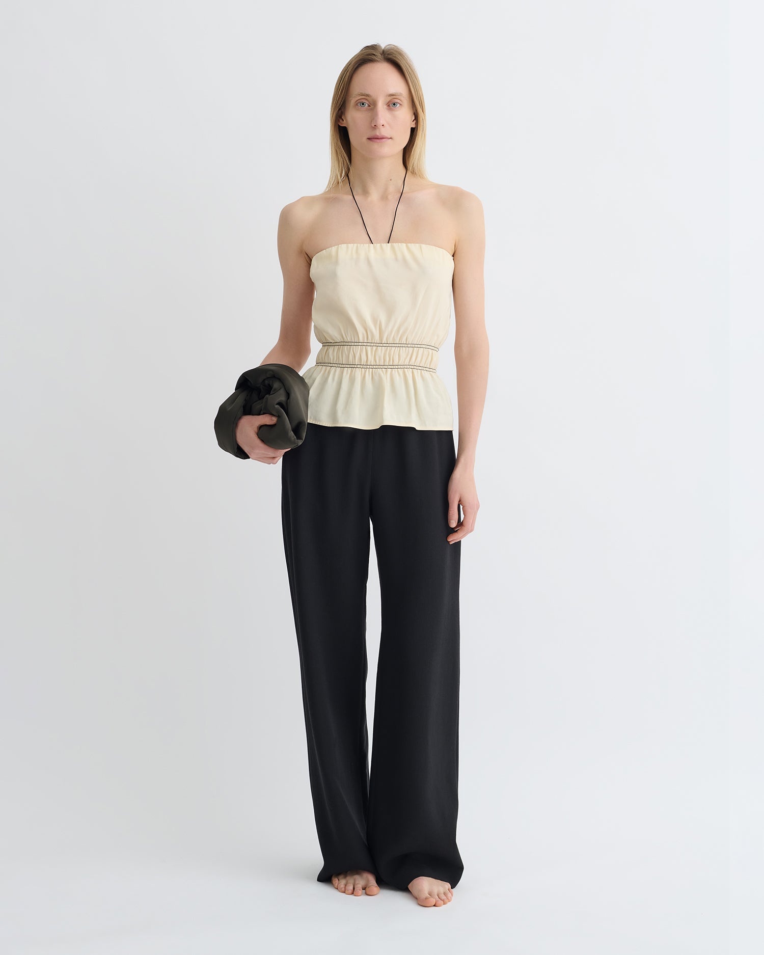 Glass Poplin Bandeau Top - 4
