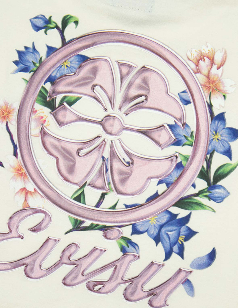 KAMON AND WISTERIA PRINT CROPPED T-SHIRT 7