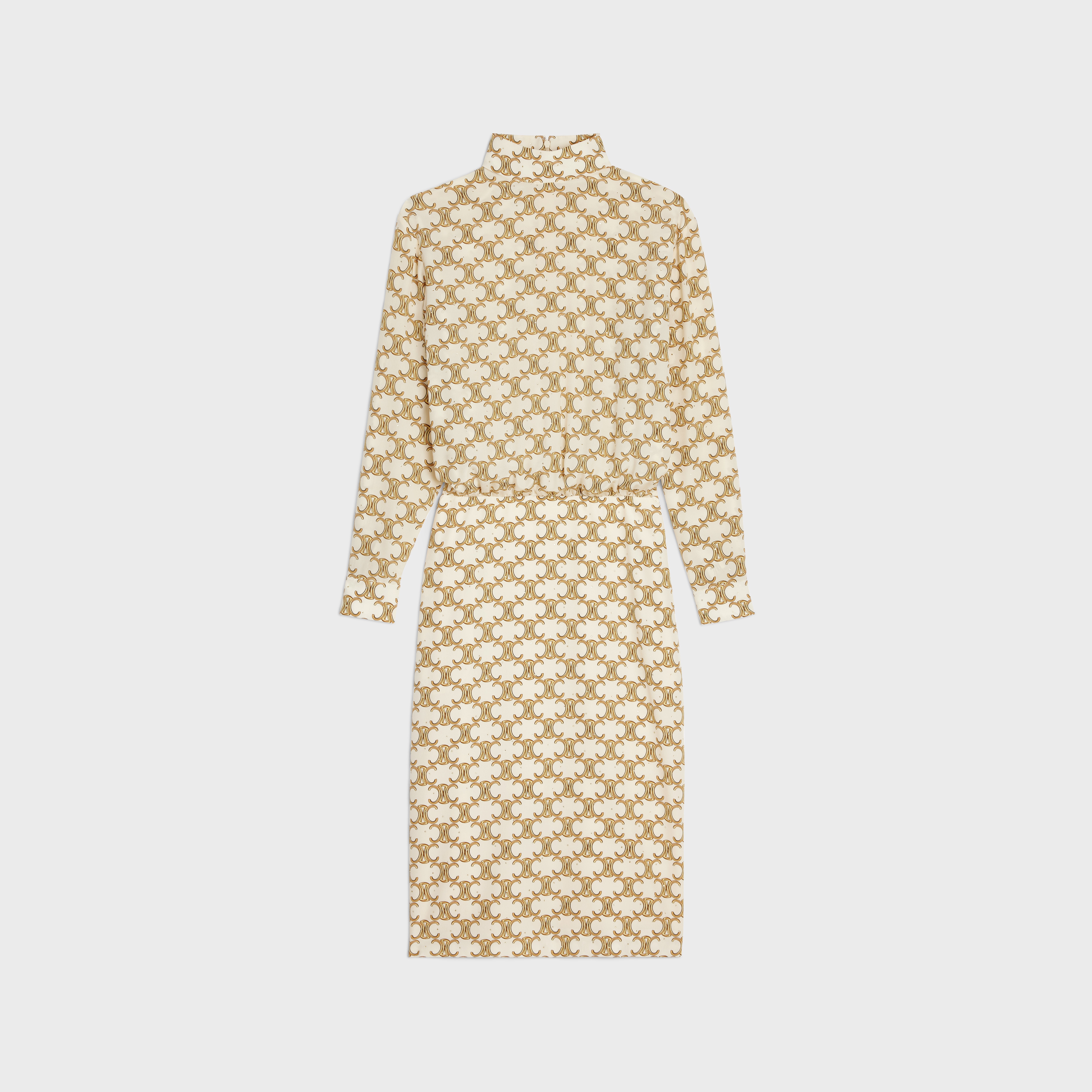 hobble dress in Crepe de chine - 1