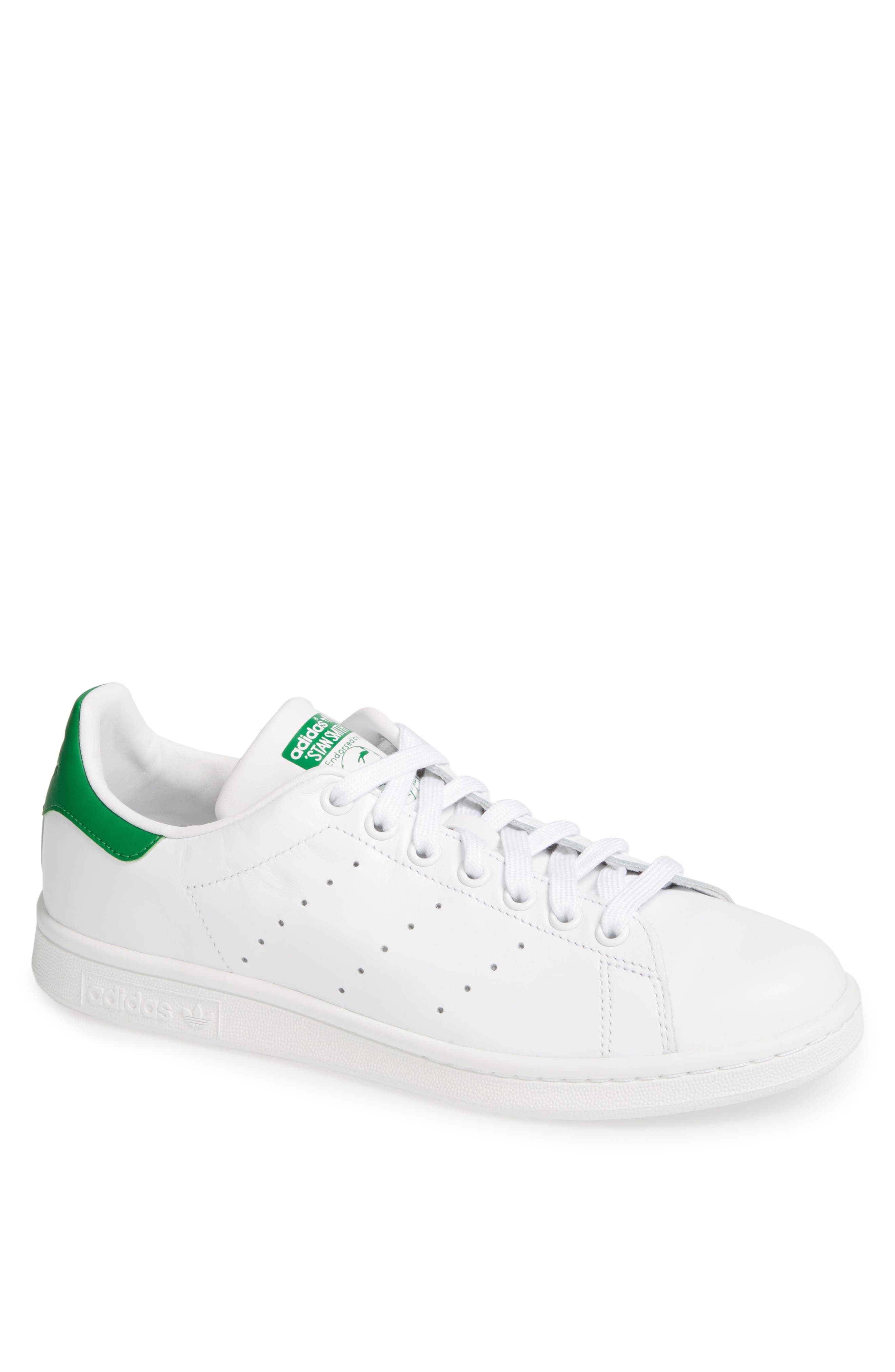 adidas Stan Smith Sneaker in White/white/green at Nordstrom - 1
