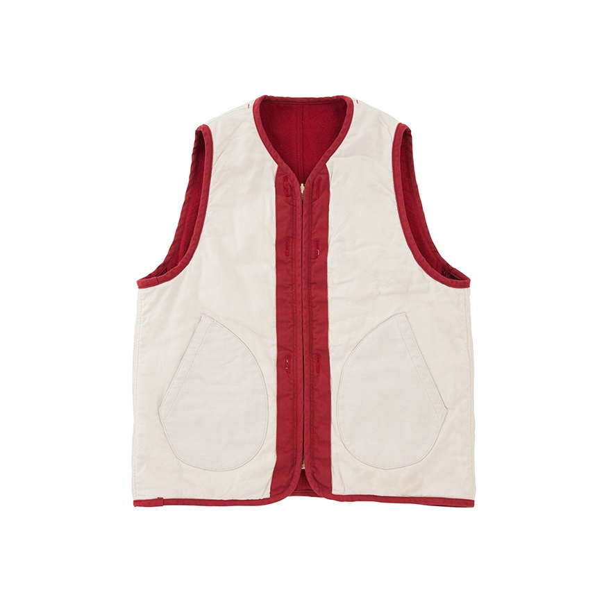 WAWONA DOWN VEST (W/LI NEP TWEED) RED - 2