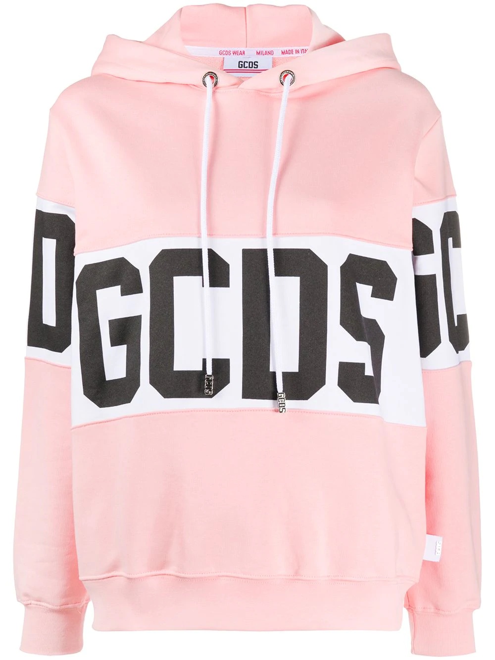 logo print hoodie - 1