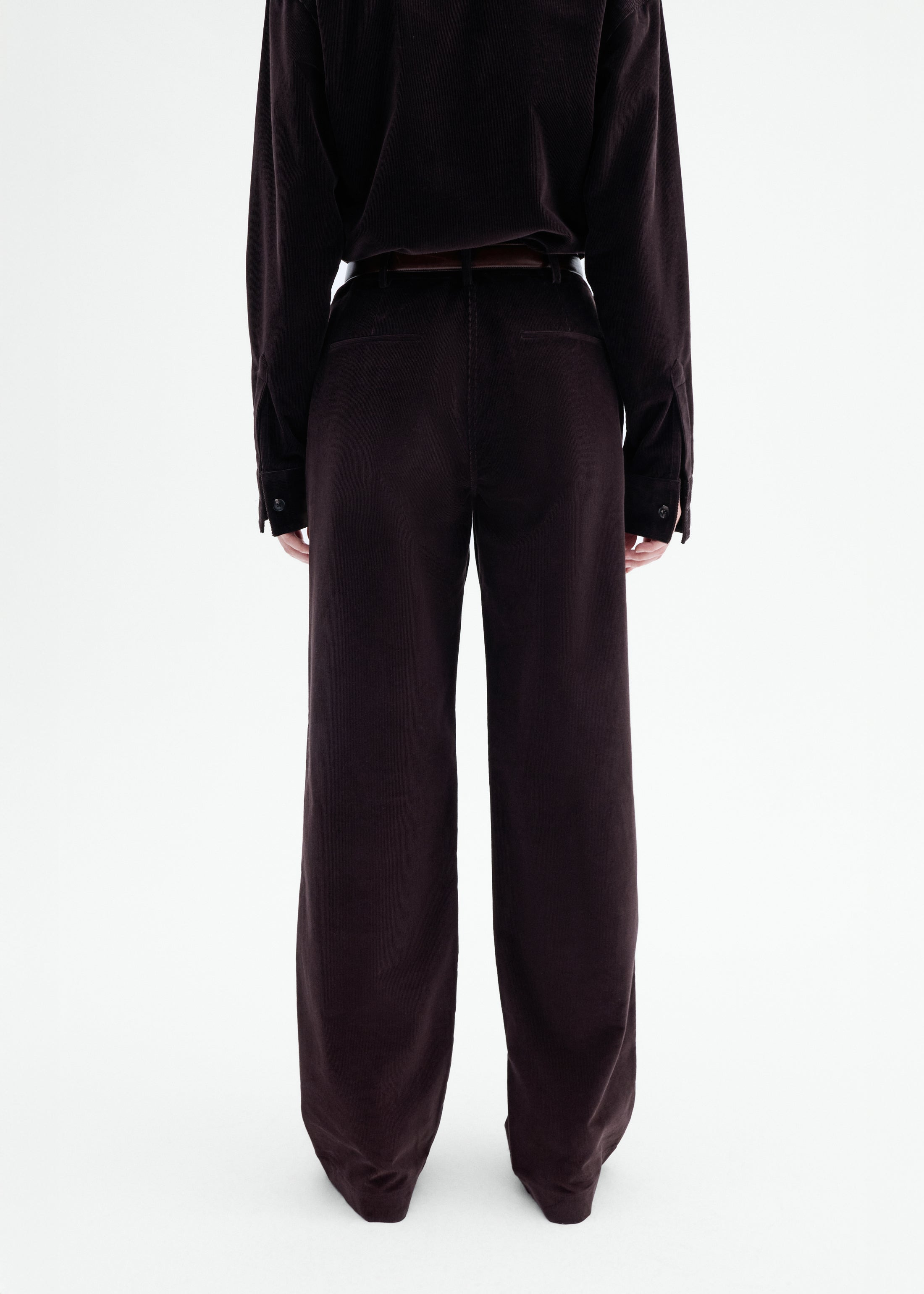 Corduroy Wide Leg Pant - 4
