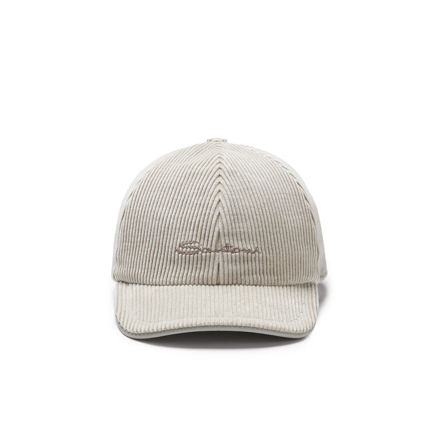 Grey velvet baseball cap - 1