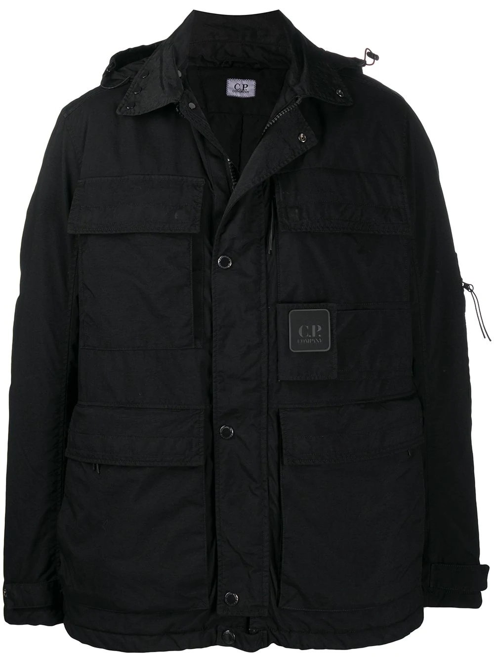 logo patch coat - 1