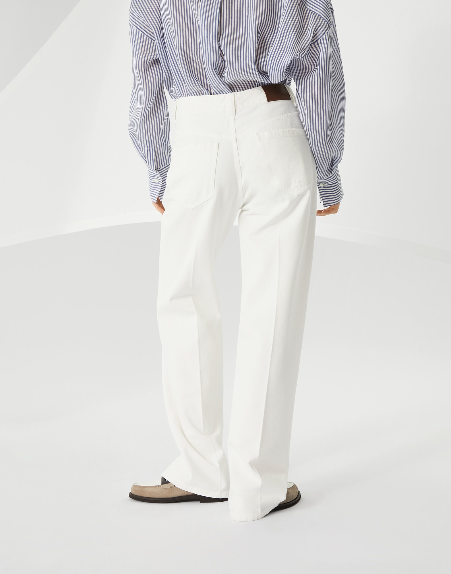 Dyed denim contemporary loose trousers - 2