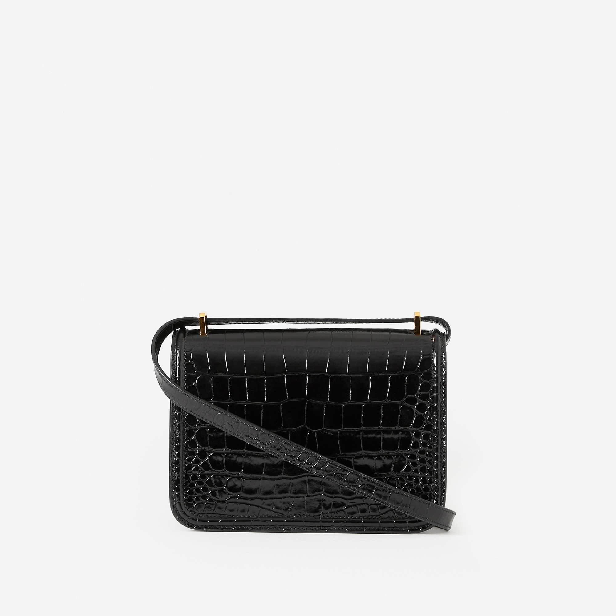 Embossed Leather Small TB Bag - 3
