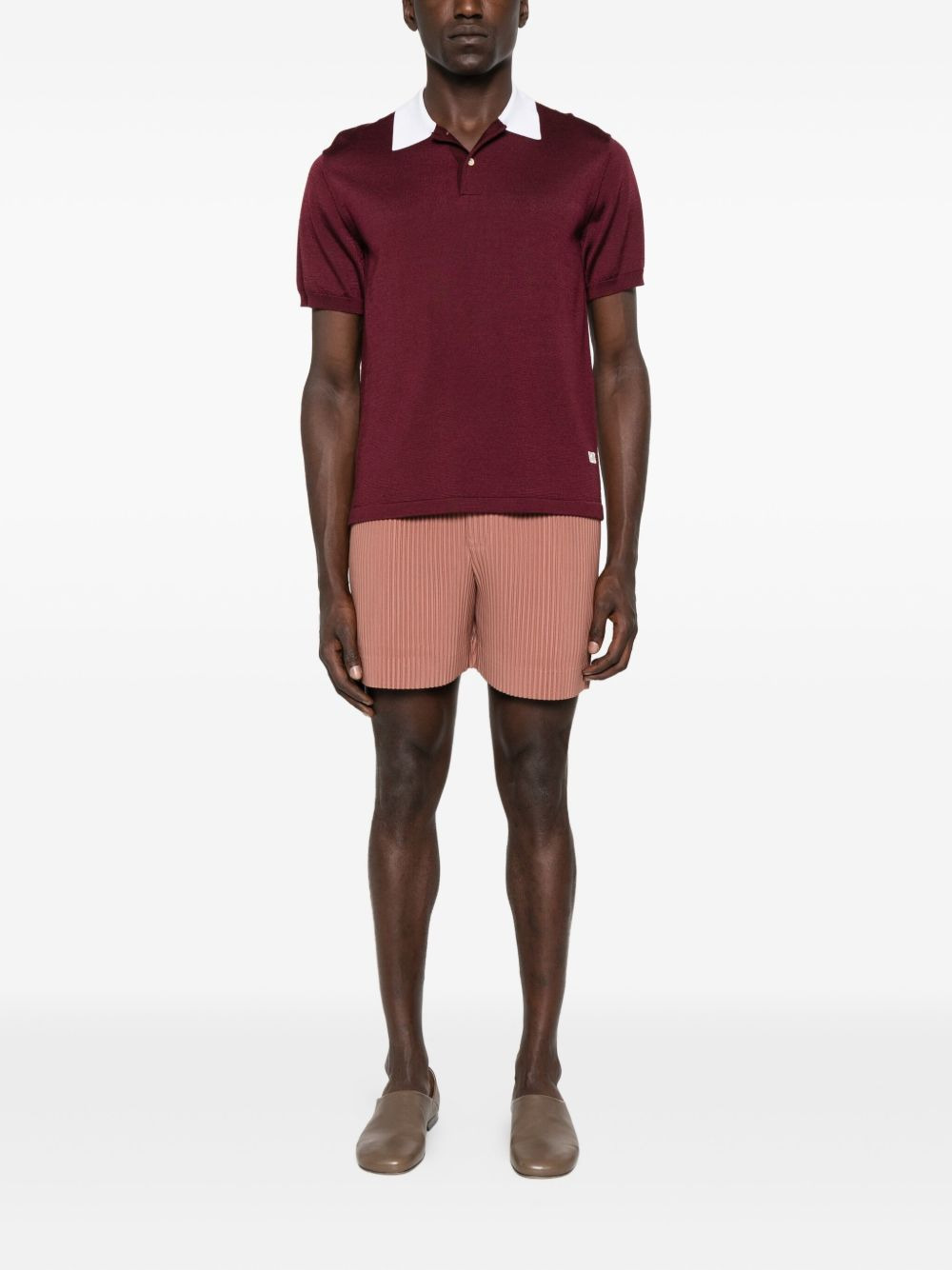 plisse bermuda shorts - 2