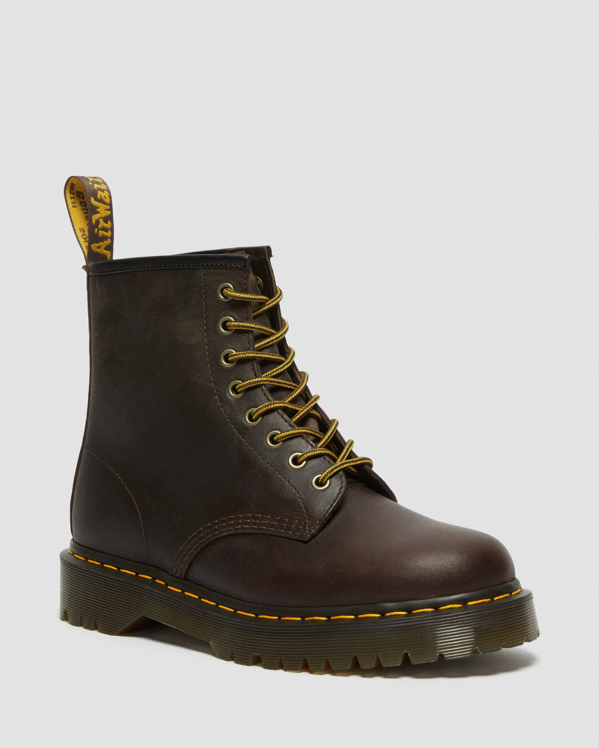 1460 Bex Crazy Horse Leather Lace Up Boots - 2