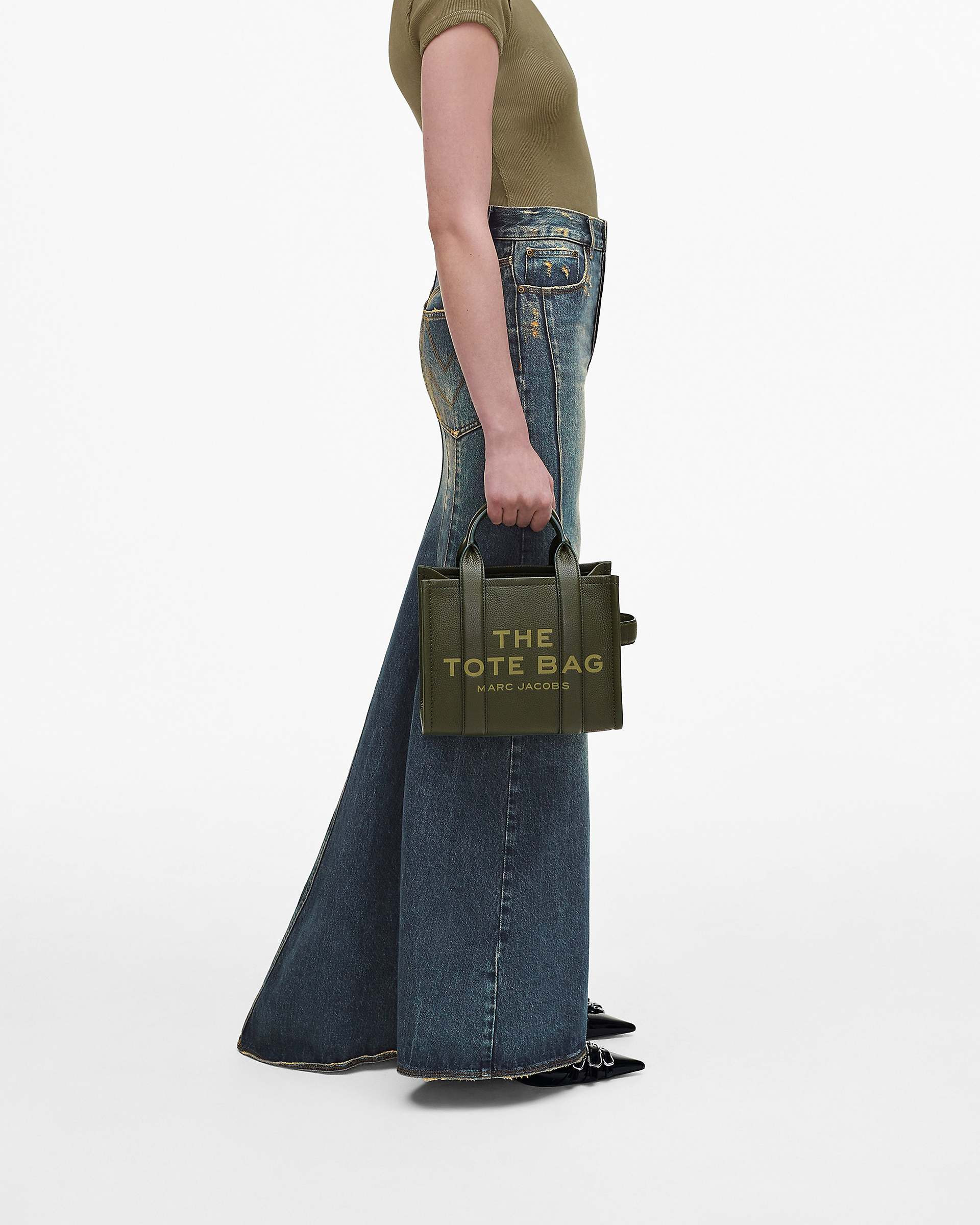 THE LEATHER SMALL TOTE BAG - 7
