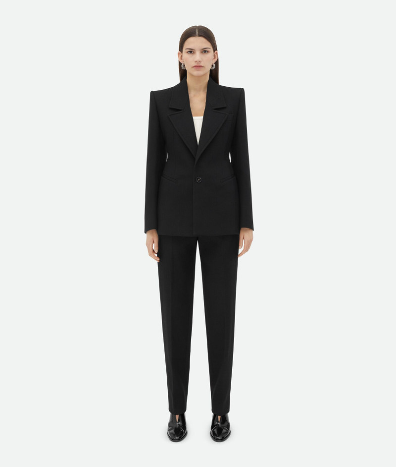 Structured Cotton Melange Jacket - 1