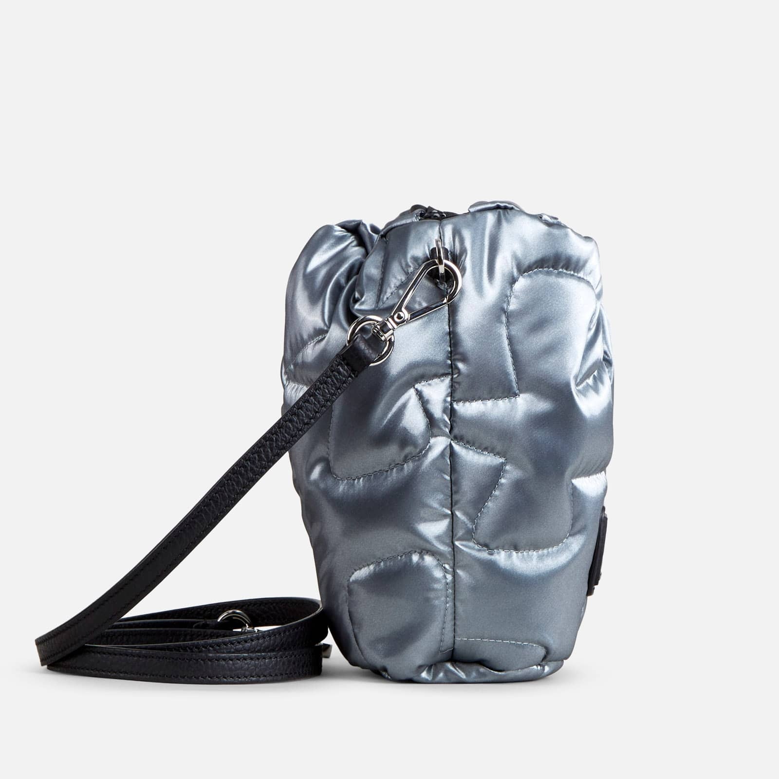 Quilted Bucket Bag Grey Black - 3