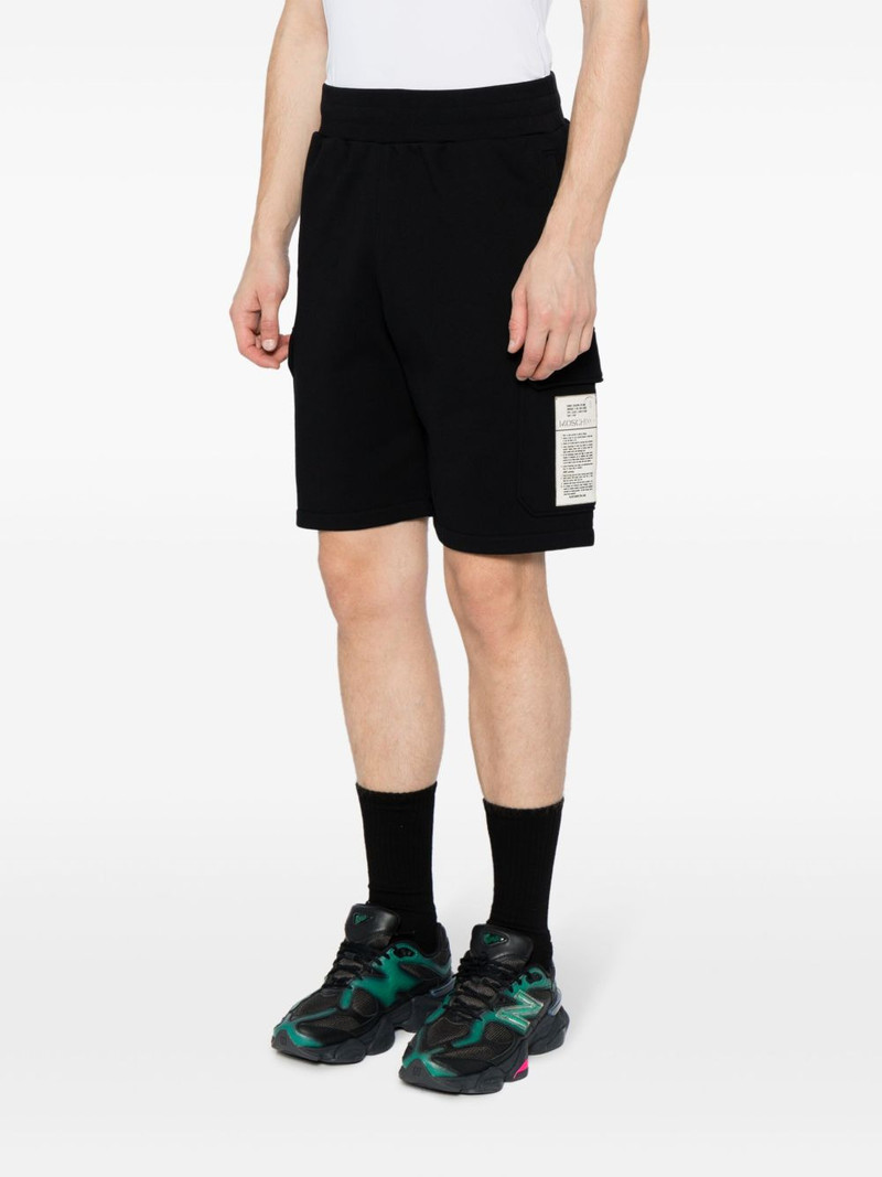 logo-patch organic cotton track shorts 3