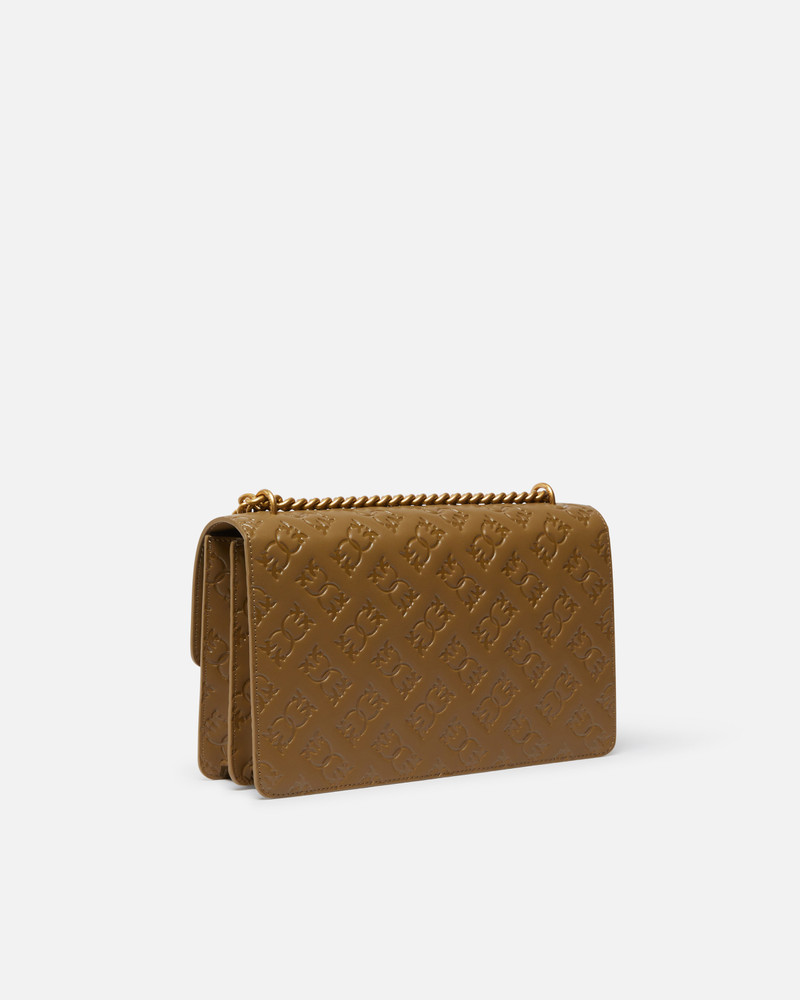 PINKO LOVE BAG LEATHER CROSSBODY BAG WITH LOGO outlook