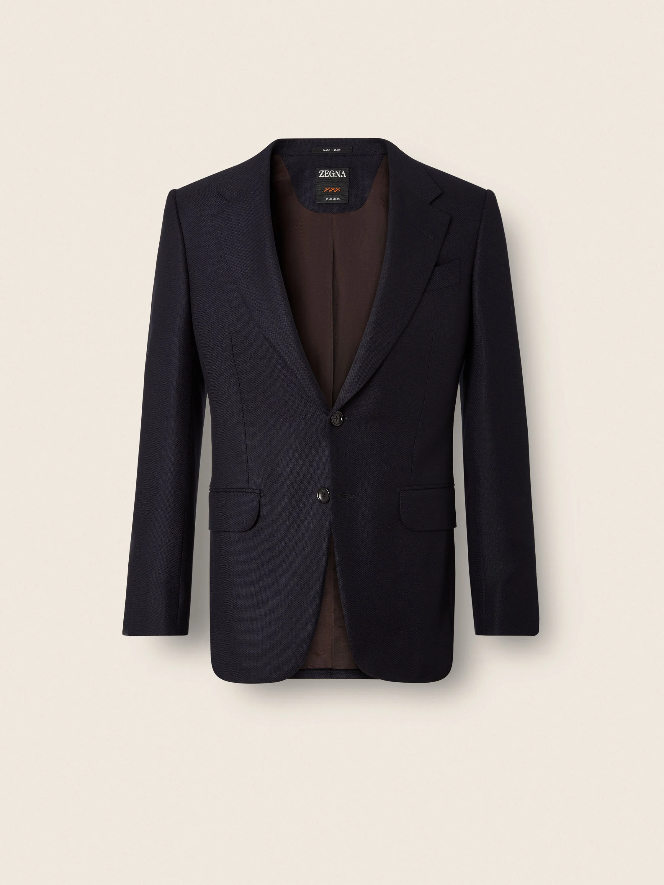 NAVY BLUE TROFEO 15MILMIL15 WOOL JACKET - 1