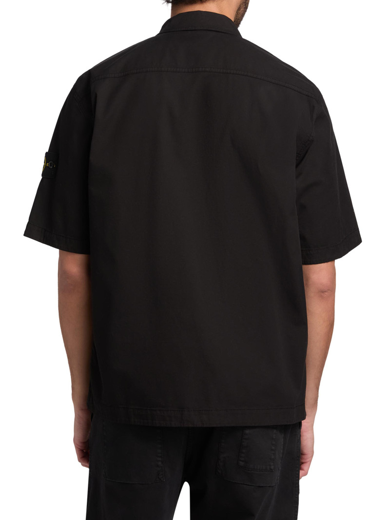 Men's Stretch-Cotton Shirt - Black 5