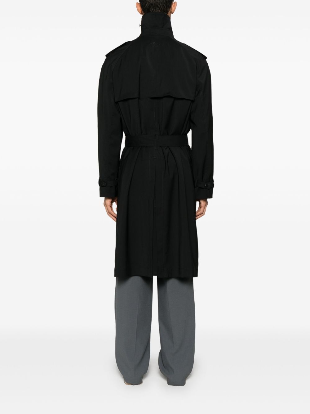 belted trench coat - 4