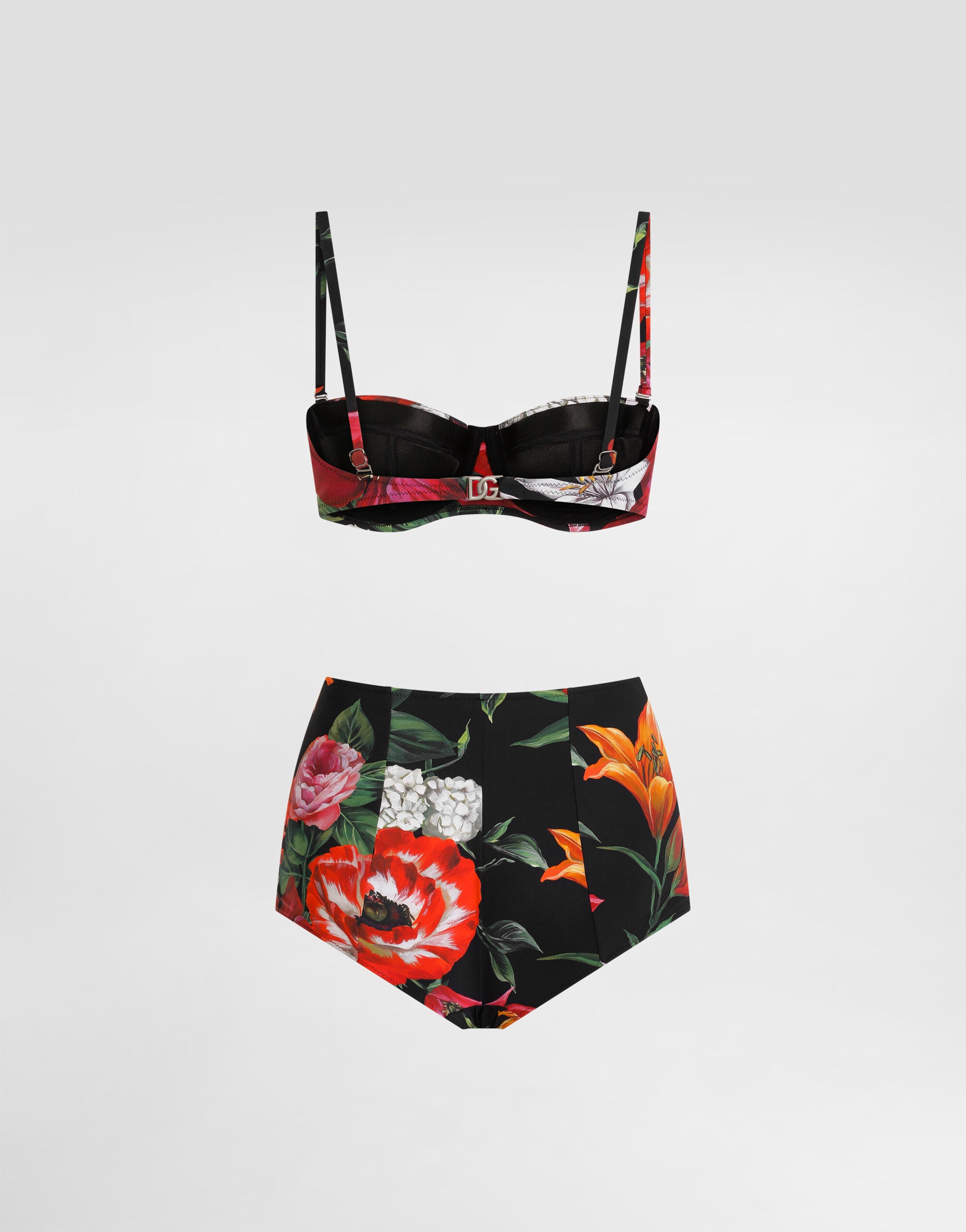Flower-print padded bikini - 3