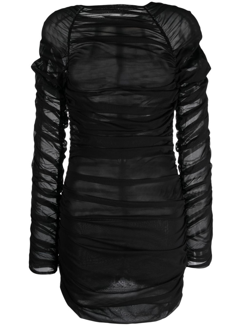 Narikala semi-sheer ruched minidress 1