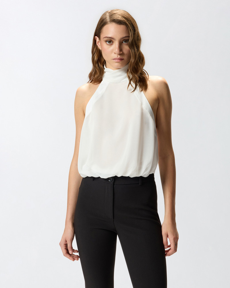 PINKO HALTERNECK TOP WITH REAR OPENING outlook