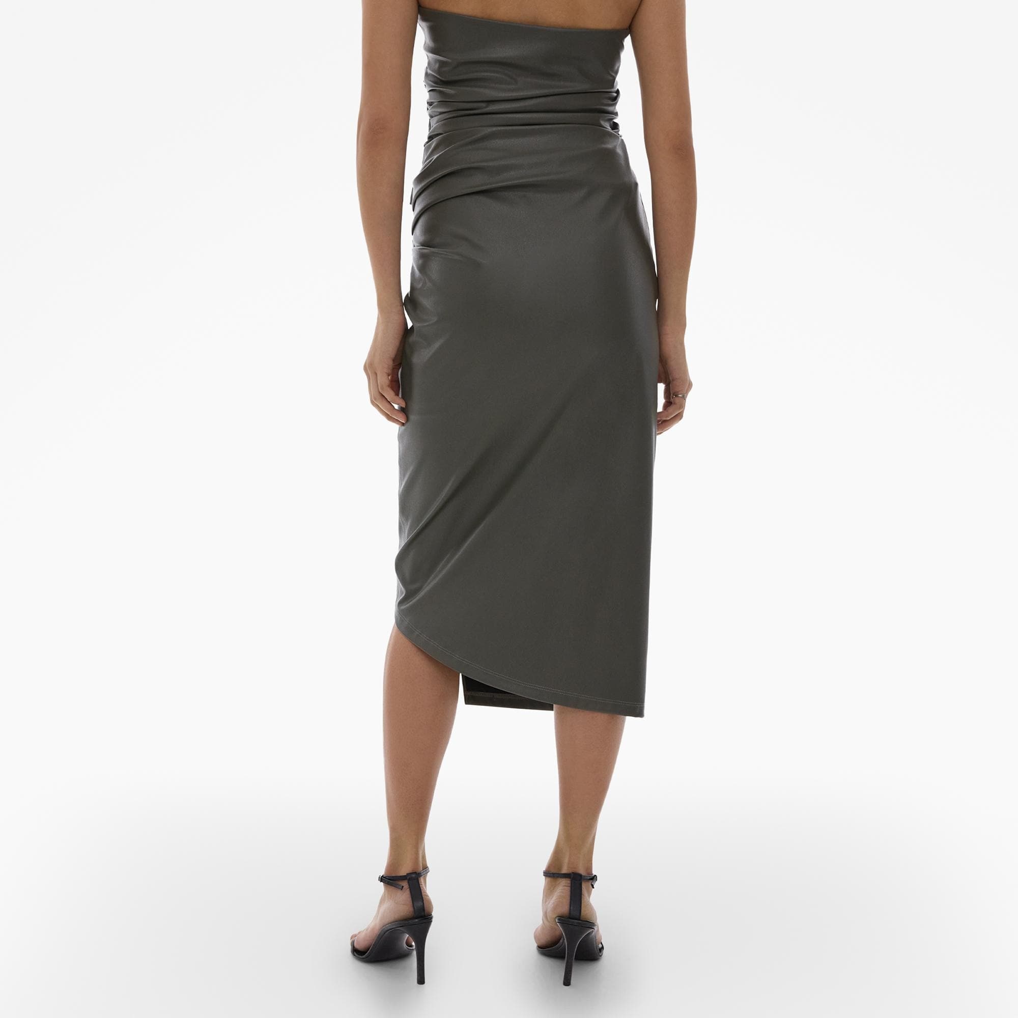 VEGAN LEATHER SKIRT - 4