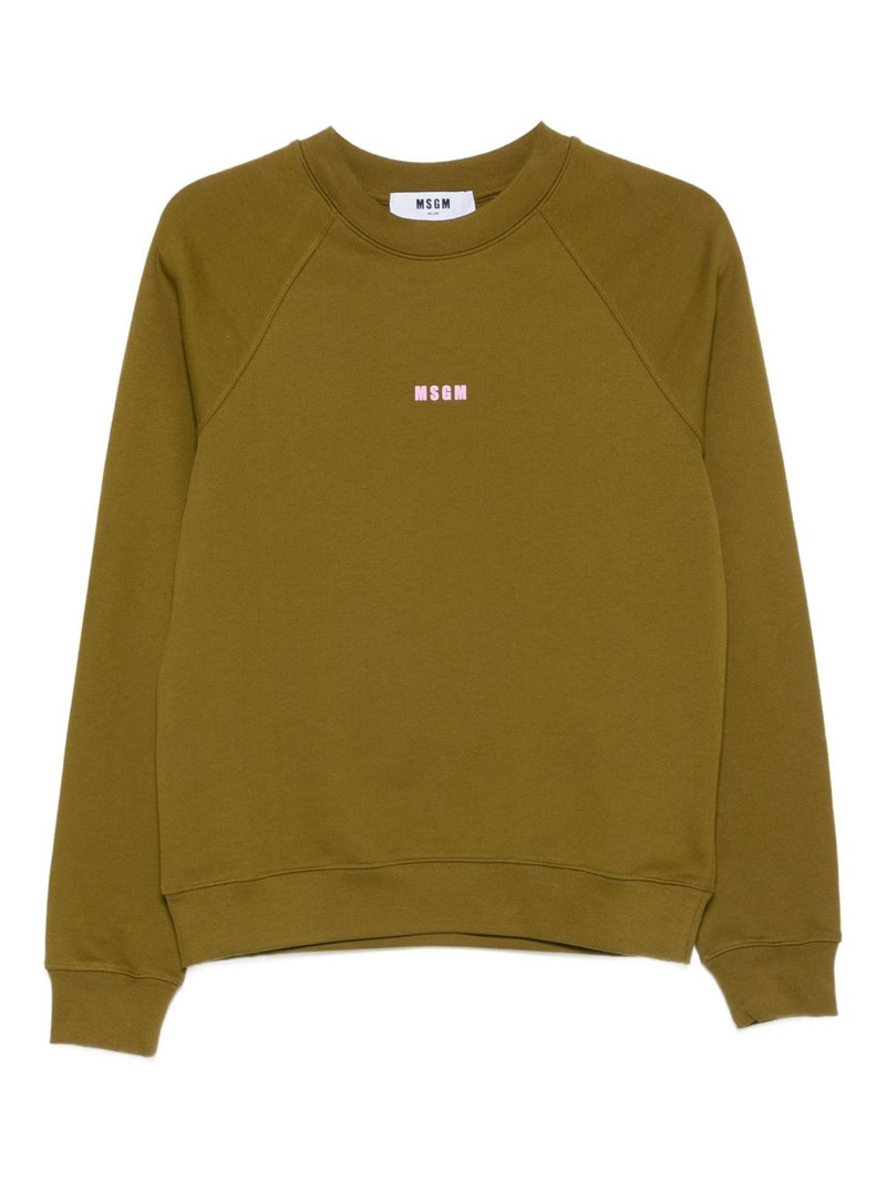 raglan-sleeve logo sweatshirt 1