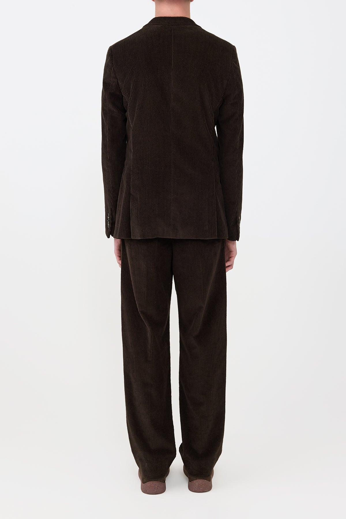 Irving Jacket in Chocolate Cashmere Corduroy - 5