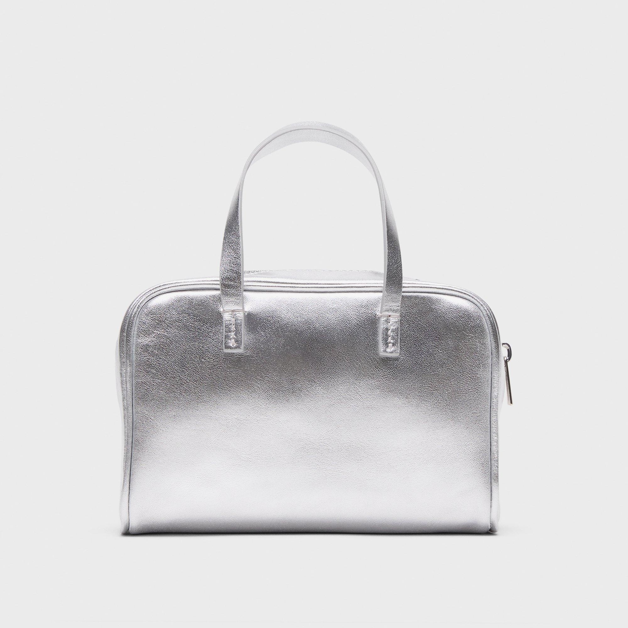 Mini Pillow Bag in Metallic Leather - 5