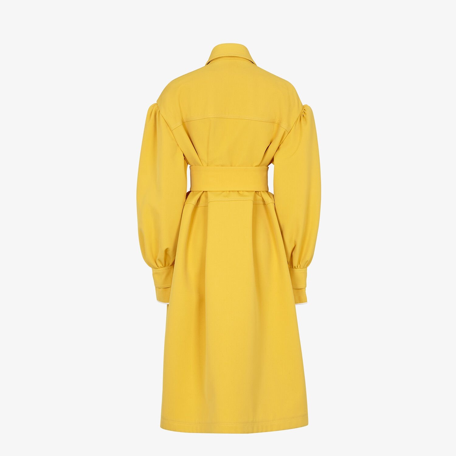 Yellow gabardine coat - 2